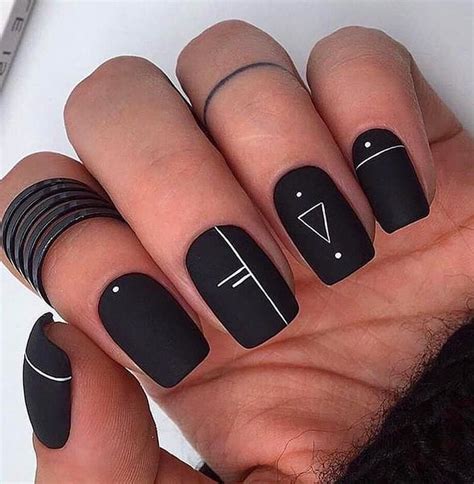 cute short nails black|nail art on black polish.